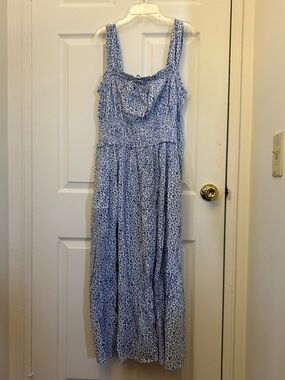 GAP Light Blue Floral Maxi Dress
